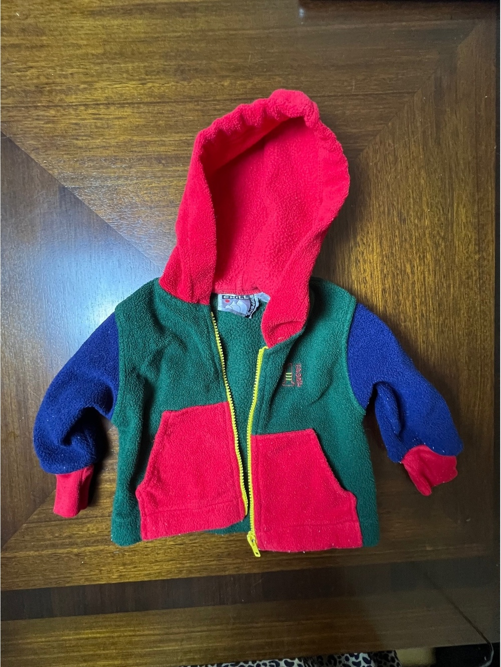 Vintage Chill Stoppers Colorblock Fleece Hooded Jacket Baby